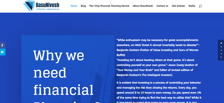 BasuNivesh Financial blog