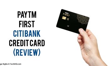 paytm first citi bank credit card