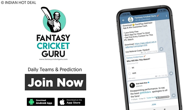 fantasy cricket guru telegram channel