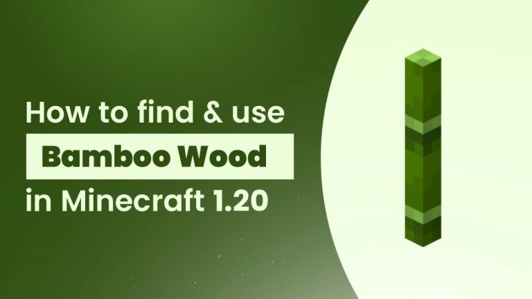 How To Find And Use Bamboo Wood In Minecraft 1.20