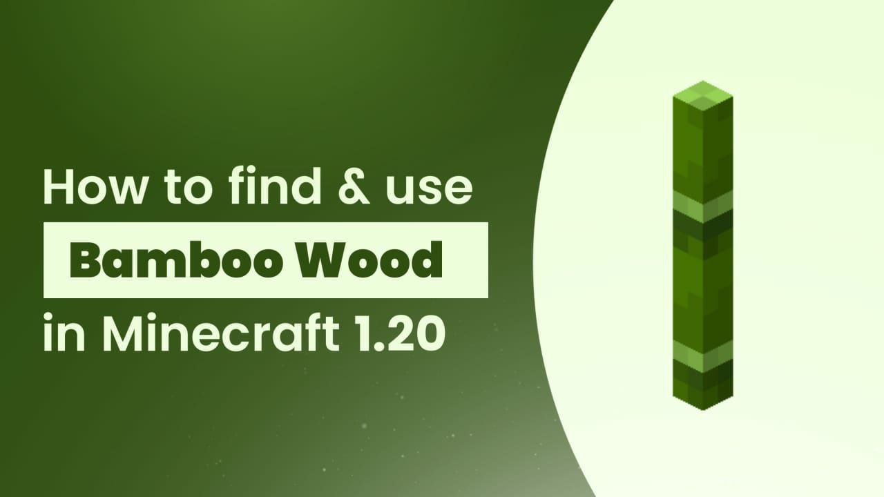 How To Find And Use Bamboo Wood In Minecraft 1.20