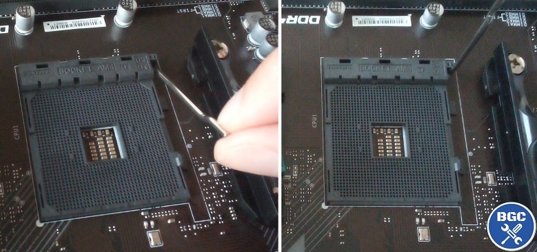 Match Arrow and Lower CPU Into Socket